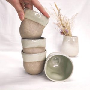 grande Tasse pincée collection terre d'eau - be'zartizen - poterie